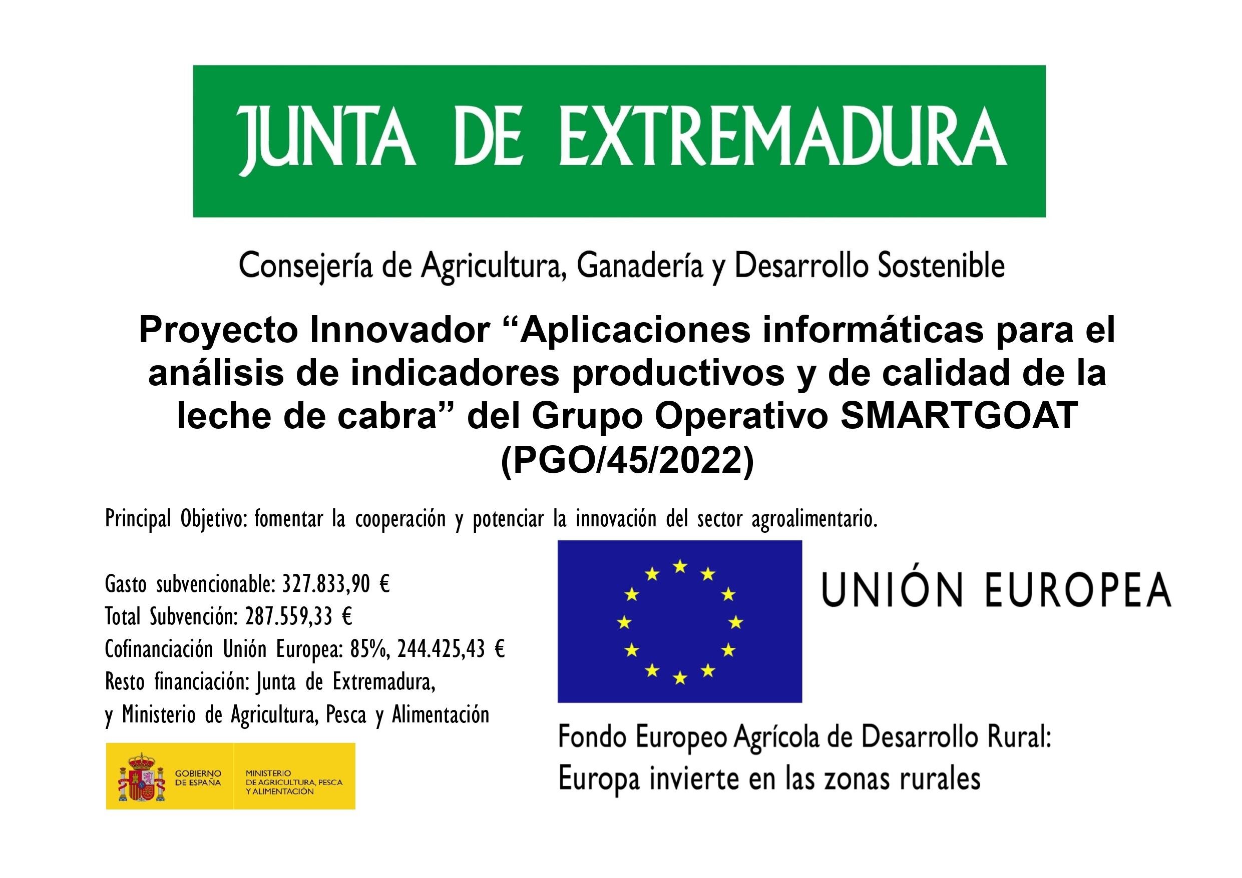 SMARTGOAT project - Junta de Extremadura and European Union
